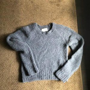 Blue Grey Boucle Sweater from Wilfred